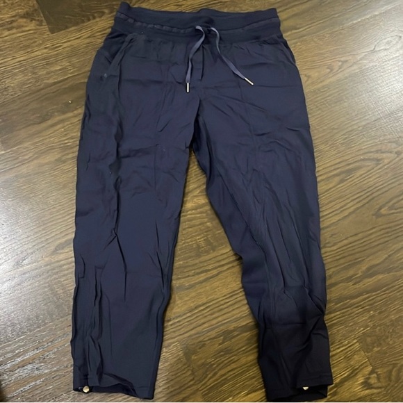 Navy Blue Cropped Size 10 Dance Studio Pants - Picture 1 of 4